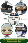 StarLightning Ahşap Kedi Mama Kabı Standı Siyah Mermer Premium Boyalı Paslanmaz Çelik Kaseli Model 2 - 5