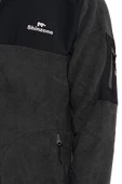 Erkek Regular Fit Fermuarlı Cepli Battal Büyük Beden Polar Füme Sweatshirt - 2