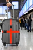 Pandogo Şifreli Valiz Kilidi Valiz Kemeri Extra Güvenlik Koruyucu Kırmızı 2 Adet - 1