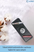 Evene Makyaj Organizeri Beyaz Renk Kozmetik Makyaj Düzenleyici Üçlü Model thumbnail 3