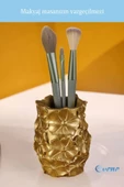Evene Makyaj Organizeri Makyaj Fırçalığı Makyaj Organizer Düzenleyici Altın Renk Model 16 thumbnail 5