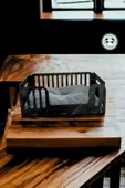 Pandogo Kedi Yatağı Ahşap Siyah Mermer Renk Model 5 - 3