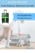 Evene Şifreli Valiz Kemeri Ayarlanabilir Bavul Kemeri Valiz Kilidi Yeşil - 6
