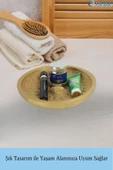 Evene Makyaj Organizeri Altın Renk Kozmetik Makyaj Düzenleyici Model 6 - 4