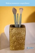 Evene Makyaj Organizeri Makyaj Fırçalığı Makyaj Organizer Düzenleyici Altın Renk Model 7 - 5