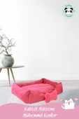 Pandogo Kedi Yatağı Evcil Hayvan Kedi Minderi Evcil Hayvan Dikdörtgen 65x45 Cm Yumuşak Minder Kırmızı thumbnail 2