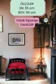 Pandogo Kedi Yatağı Ahşap Siyah Renk Model 2 - 4