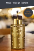 Viselia Makyaj Duzenleyici Makyaj Organizeri Makyaj Fırçalığı Makyaj Fırçası Altın Eskitme Renk Model 10 thumbnail 5