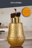 Viselia Makyaj Duzenleyici Makyaj Organizeri Makyaj Fırçalığı Makyaj Fırçası Altın Renk Model 15 thumbnail 4