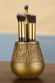 Viselia Makyaj Duzenleyici Makyaj Organizeri Makyaj Fırçalığı Makyaj Fırçası Altın Eskitme Renk Model 3 thumbnail 1