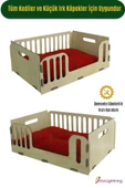 StarLightning Ahşap Büyük Kedi Yatağı Premium Kalite Açık Meşe Kedi Evi 50x35 Cm Model 5 - 5