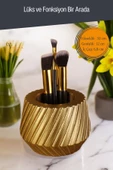 Viselia Makyaj Duzenleyici Makyaj Organizeri Makyaj Fırçalığı Makyaj Fırçası Altın Renk Model 21 thumbnail 2