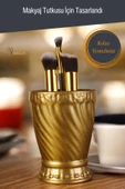 Viselia Makyaj Duzenleyici Makyaj Organizeri Makyaj Fırçalığı Makyaj Fırçası Altın Eskitme Renk Model 14 thumbnail 5