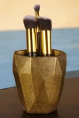 Viselia Makyaj Duzenleyici Makyaj Organizeri Makyaj Fırçalığı Makyaj Fırçası Altın Eskitme Renk Model 2 thumbnail 1
