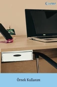 Evene Gizli Çekmece Organizer Masa Altı Saklama Kabı Beyaz Renk Model 2 thumbnail 3