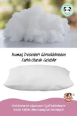 Pandogo Yastık Boncuk Elyaf Antibakteriyel Uyku Yastığı Pamuklu 800 Gr + Pamuklu Fermuarlı Kılıf 2 Adet - 5