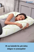 Evene Hamile Yastığı Destekli Bambu Uyku Emzirme Minderi Gebelik Minder Ve Hamilelik Yatak 2,5 Kg - 5