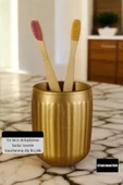 Star Master Diş Fırçası Kabı Diş Fırçalığı Fırçalık Altın Renk Model 11 thumbnail 5