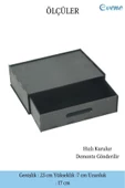 Evene Gizli Çekmece Organizer Masa Altı Saklama Kabı Siyah Renk Model 1 thumbnail 2