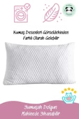 Pandogo Yastık Boncuk Elyaf Antibakteriyel Uyku Yastığı Pamuklu 800 Gr + Pamuklu Fermuarlı Kılıf 2 Adet - 6