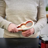 SUMUHOME UPPFYLLD KAVANOZ AÇACAĞI BEYAZ-TURUNCU 21 CM thumbnail 3