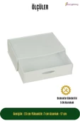 StarLightning Gizli Çekmece Organizer Masa Altı Saklama Kabı Beyaz Renk Model 2 thumbnail 2