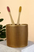 Star Master Diş Fırçası Kabı Diş Fırçalığı Fırçalık Altın Renk Model 1 - 1