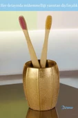 Evene Diş Fırçalığı Diş Fırçalık Diş Fırçası Standı Diş Fırçası Tutucu Altın Model 13 thumbnail 6