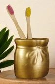 Star Master Diş Fırçası Kabı Diş Fırçalığı Fırçalık Altın Eskitme Renk Model 8 thumbnail 1