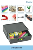 Evene Gizli Çekmece Organizer Masa Altı Saklama Kabı Siyah Renk Model 1 thumbnail 6
