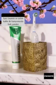 Star Master Diş Fırçası Kabı Diş Fırçalığı Fırçalık Altın Eskitme Renk Model 7 - 3