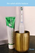 Evene Diş Fırçalığı Diş Fırçalık Diş Fırçası Standı Diş Fırçası Tutucu Altın Eskitme Model 11 thumbnail 4