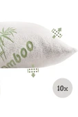 Evene Yastık Kılıfı Örme Kumaş Bambu Desen 50x70 Terletmeyen Minder Yastık Yüzü 10 Adet - 1