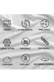 Evene Iç Yastık Kılıfı Fermuarlı 2 Adet Terletmeyen Serin Tutan Hava Alan Minder Kılıfı - 8