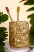 Star Master Diş Fırçası Kabı Diş Fırçalığı Fırçalık Altın Renk Model 7 - 1