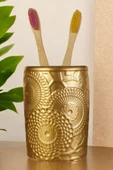 Star Master Diş Fırçası Kabı Diş Fırçalığı Fırçalık Altın Renk Model 12 - 1