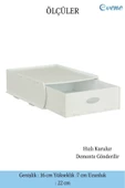 Evene Gizli Çekmece Organizer Masa Altı Saklama Kabı Beyaz Renk Model 5 thumbnail 2