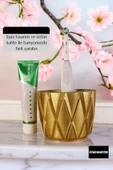 Star Master Diş Fırçası Kabı Diş Fırçalığı Fırçalık Altın Renk Model 18 - 3