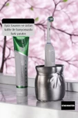Star Master Diş Fırçası Kabı Diş Fırçalığı Fırçalık Gümüş Eskitme Renk Model 8 - 3