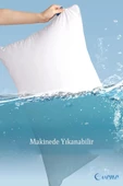 Evene Yastık Boncuk Elyaf Antibakteriyel Dolgu Yumuşak Uyku Yastığı Pamuklu Bambı Kılıf 1000 gr 2 Adet - 7