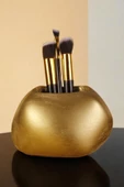 Viselia Makyaj Duzenleyici Makyaj Organizeri Makyaj Fırçalığı Makyaj Fırçası Altın Renk Model 22 thumbnail 1