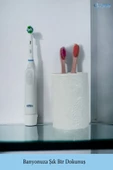 Evene Diş Fırçalığı Diş Fırçalık Diş Fırçası Standı Diş Fırçası Tutucu Beyaz Model 12 thumbnail 5