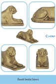 Evene Biblo Dekoratif Obje Heykel Biblo Aslan Biblo Dekoratif Süs Eşyası Altın Eskitme Renk Model 1 - 5