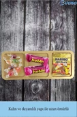 Evene Şekerlik Altın Renk Sunumluk Drajelik Dekoratif Tabak Üçlü Model - 5