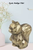 Viselia Dekoratif Sincap Biblo Heykel El Yapımı Sevimli Hediyelik Süs Eşyası Poly Model Tasarım Ürünü thumbnail 7