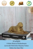 Evene Biblo Dekoratif Obje Heykel Biblo Aslan Biblo Dekoratif Süs Eşyası Altın Renk Model 1 thumbnail 4