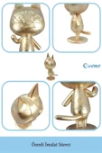 Evene Biblo Dekoratif Obje Heykel Biblo Dekoratif Süs Eşyası Model 26 Kedi Biblo thumbnail 5
