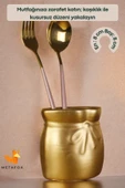METAFOX Tezgah Kaşıklık Modern Tezgah Üstü Kaşıklık Dekoratif Dik Kaşıklık Altın Renk Model 8 thumbnail 2