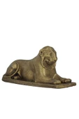 Evene Biblo Dekoratif Obje Heykel Biblo Aslan Biblo Dekoratif Süs Eşyası Altın Eskitme Renk Model 1 - 1