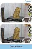 Evene Biblo Dekoratif Obje Heykel Biblo Aslan Biblo Dekoratif Süs Eşyası Altın Renk Model 2 thumbnail 2